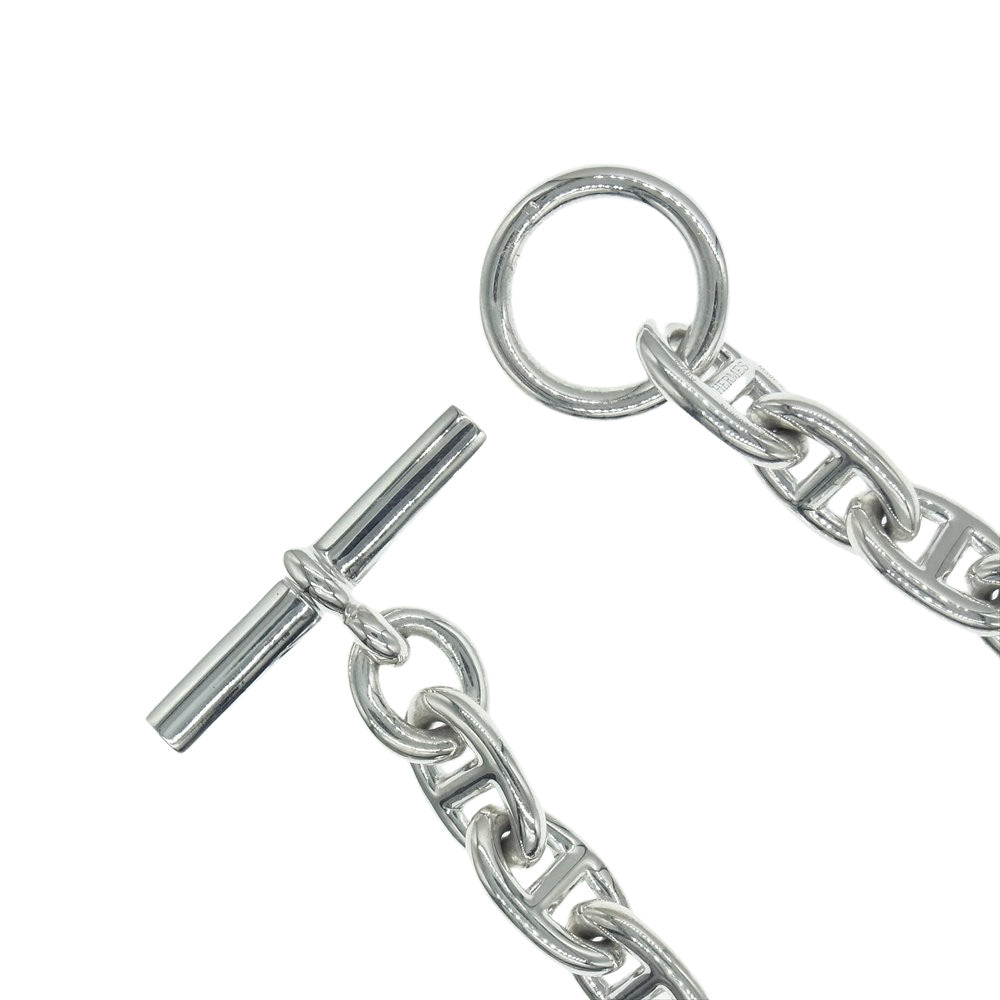 HERMES エルメス 【新品仕上げ済】シェーヌダンクル MM 17コマ ブレスレット シルバー系【極上美品】【中古】