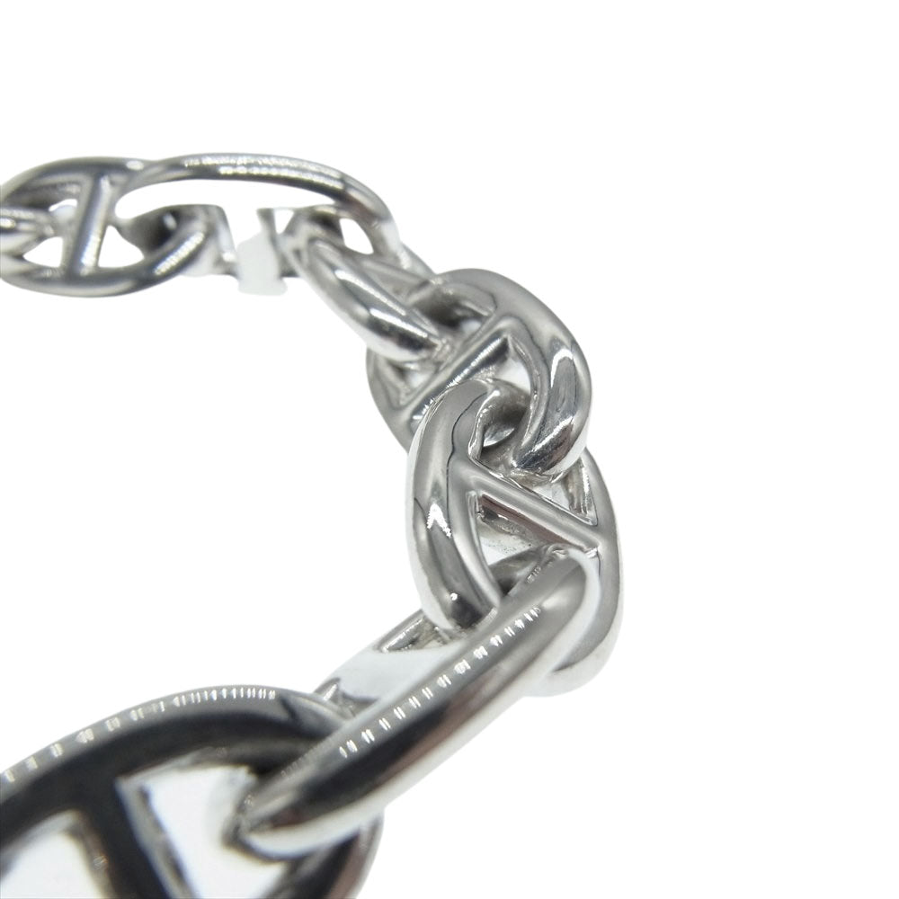 HERMES エルメス 【新品仕上げ済】シェーヌダンクル MM 17コマ ブレスレット シルバー系【極上美品】【中古】