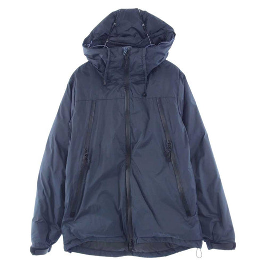 NANGA ナンガ × URBAN RESEARCH iD AURORA 3LAYER DOWN オーロラ 3レイヤー ダウン フーディ 別注 ネイビー系 M【中古】