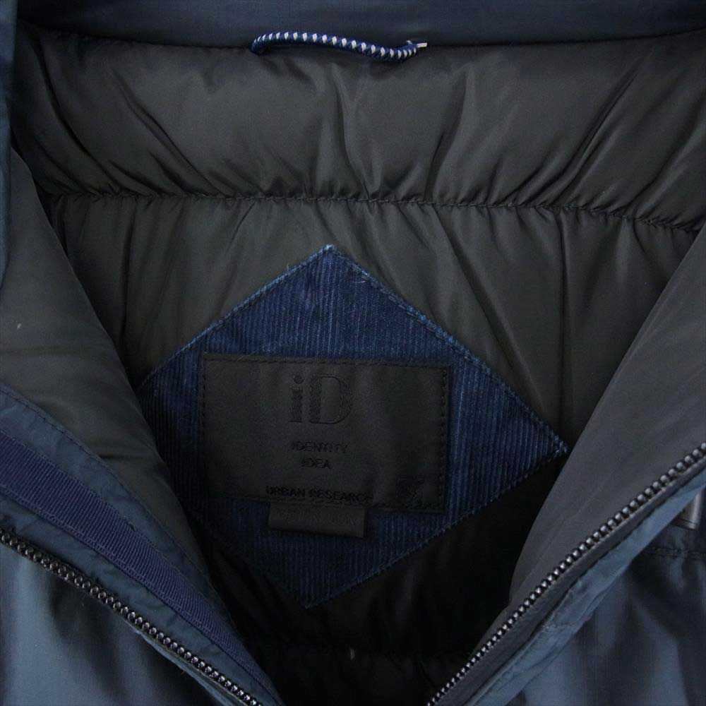 NANGA ナンガ × URBAN RESEARCH iD AURORA 3LAYER DOWN オーロラ 3レイヤー ダウン フーディ 別注 ネイビー系 M【中古】
