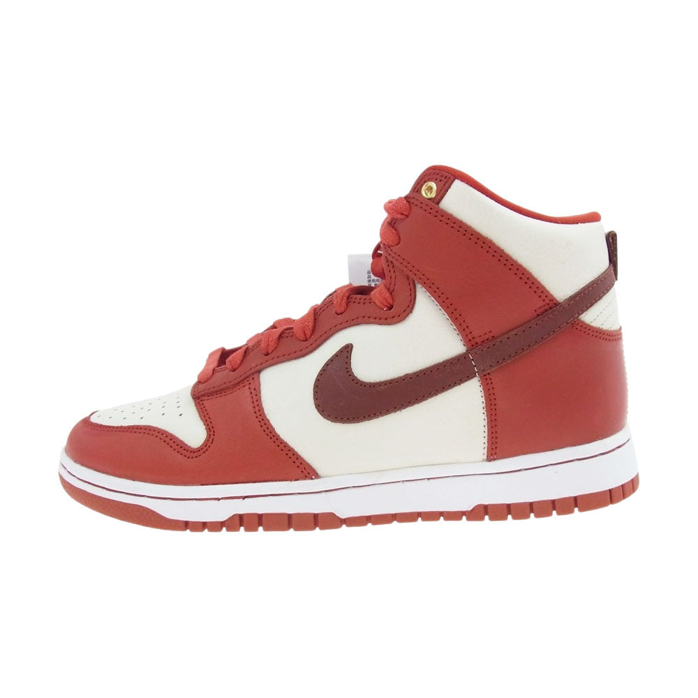 NIKE ナイキ DX0346-600  WMNS Dunk High LXX Cinnabar ウィメンズ ダンク ハイ LXX シナバー ホワイト,レッド,ブラウン 25cm【新古品】【未使用】【中古】