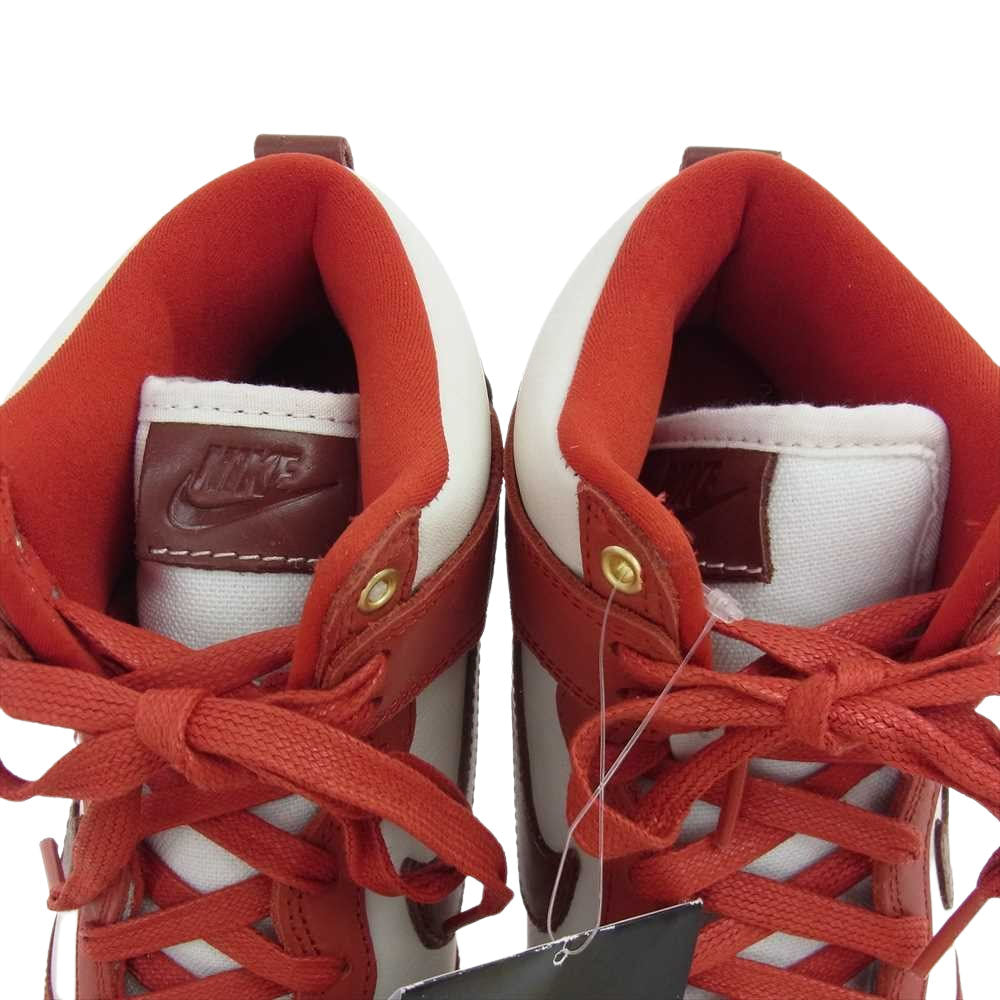 NIKE ナイキ DX0346-600  WMNS Dunk High LXX Cinnabar ウィメンズ ダンク ハイ LXX シナバー ホワイト,レッド,ブラウン 25cm【新古品】【未使用】【中古】