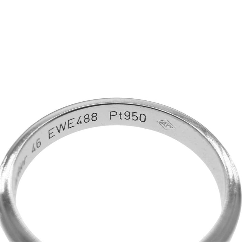 CARTIER カルティエ B4093900 【新品仕上げ済】証明書付属 D'AMOUR WEDDING BAND EWE488 Pt950 ダムール ウェディング リング シルバー系【極上美品】【中古】