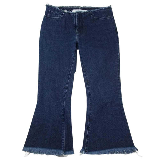マルケスアルメイダ カットオフ デニム フレアパンツ インディゴブルー系 S【中古】