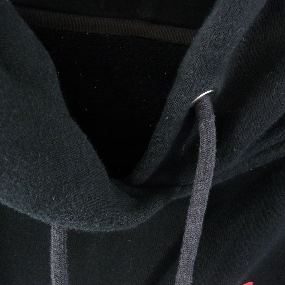Sacai サカイ 19-04289 ロゴプリント サイドジップ パーカー ブラック系 1【中古】