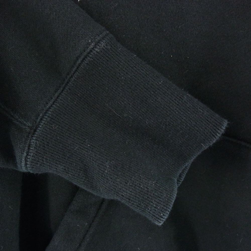 Sacai サカイ 19-04289 ロゴプリント サイドジップ パーカー ブラック系 1【中古】