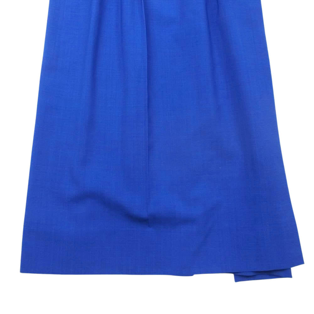 Sacai サカイ 21AW 21-05784 Suiting Skirt メルトン レイヤード スーチング マキシ スカート ブルー系 1【中古】