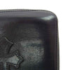 CHROME HEARTS クロムハーツ（原本無） REC F ZIP 3セメタリークロス パッチ ラウンドジップ ロングウォレット 長財布 ブラック系【中古】