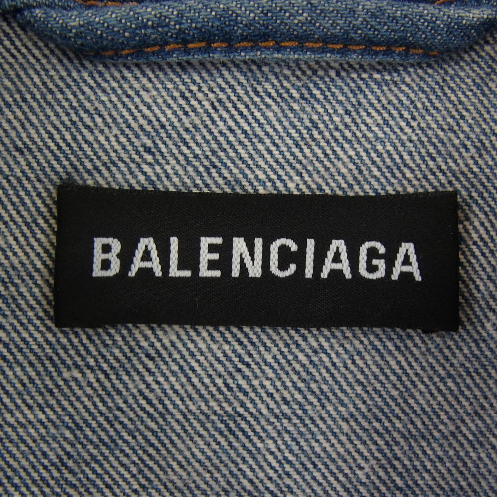 BALENCIAGA バレンシアガ 18AW 534556 TBP33 国内正規品 Graphic Denim Jacket グラフィック デニム ジャケット 48【中古】