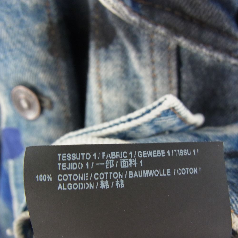 BALENCIAGA バレンシアガ 18AW 534556 TBP33 国内正規品 Graphic Denim Jacket グラフィック デニム ジャケット 48【中古】