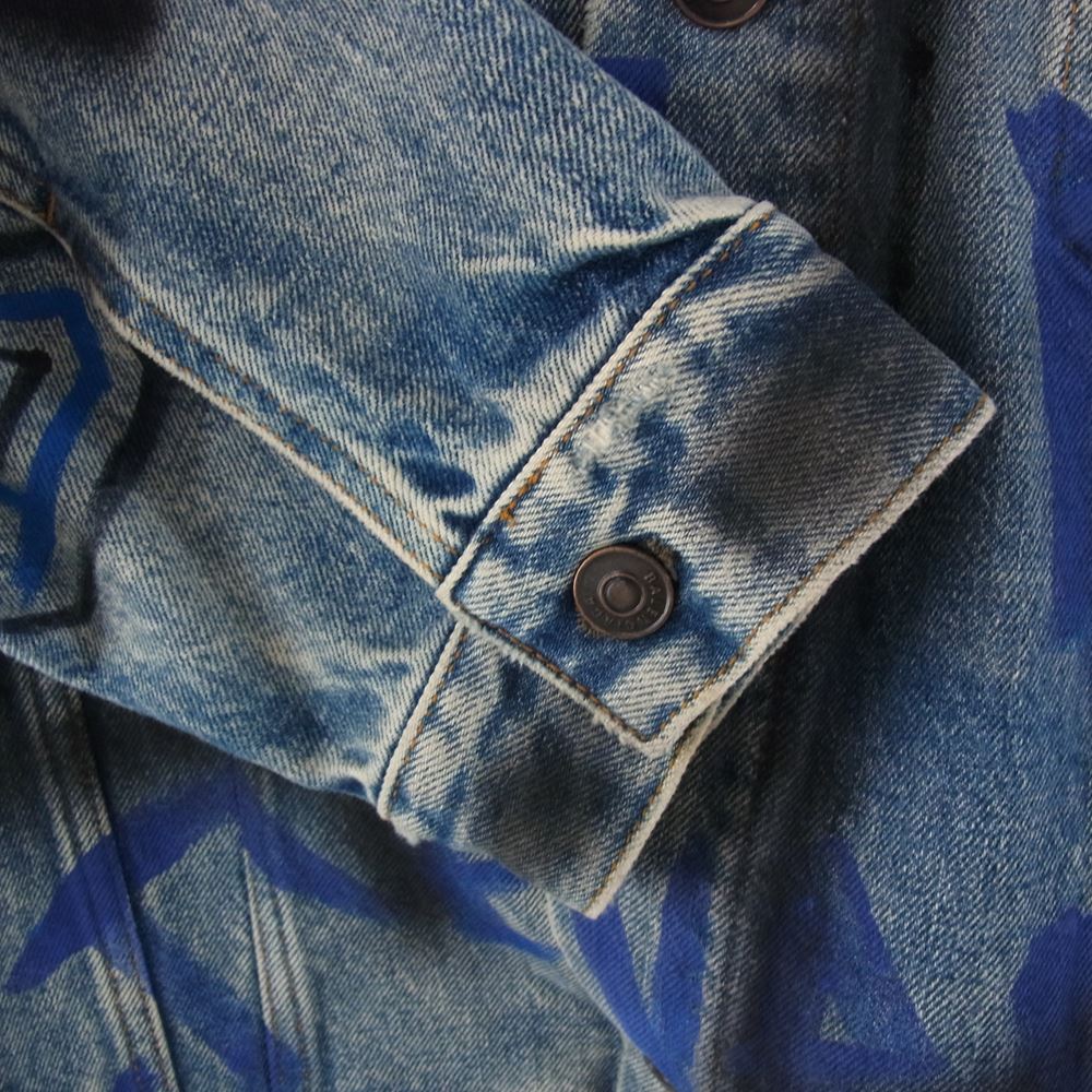 BALENCIAGA バレンシアガ 18AW 534556 TBP33 国内正規品 Graphic Denim Jacket グラフィック デニム ジャケット 48【中古】