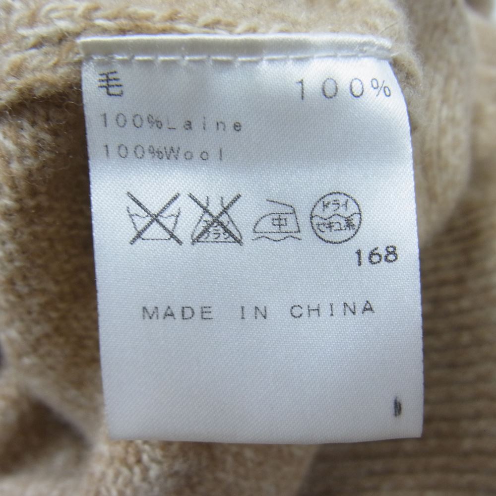 A.P.C. アーペーセー メランジ ウール ニット カーディガン ライトブラウン系 カーキ系 S【中古】