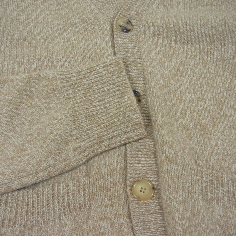 A.P.C. アーペーセー メランジ ウール ニット カーディガン ライトブラウン系 カーキ系 S【中古】