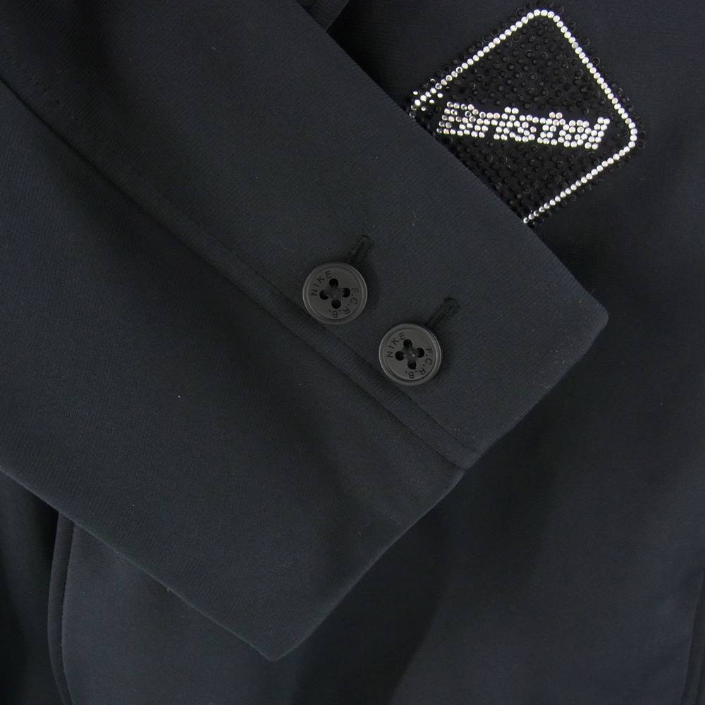 F.C.R.B. エフシーアールビー NIKE ナイキ ラインストーンロゴ テーラード ジャケット ブラック系 グレー系 M【中古】