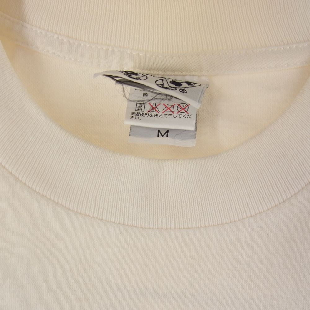 CHROME HEARTS クロムハーツ（原本無） CHプラス スター総柄 バックロゴ ポケット付き 半袖Tシャツ オフホワイト系 M【中古】