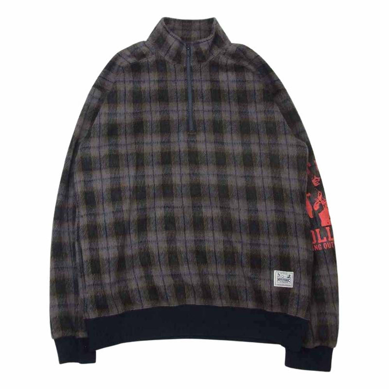 HYSTERIC GLAMOUR ヒステリックグラマー 02173AH03 BRING OUT THE DEAD pt スタンドカラー シャギー ジャケット グレー系 M【中古】