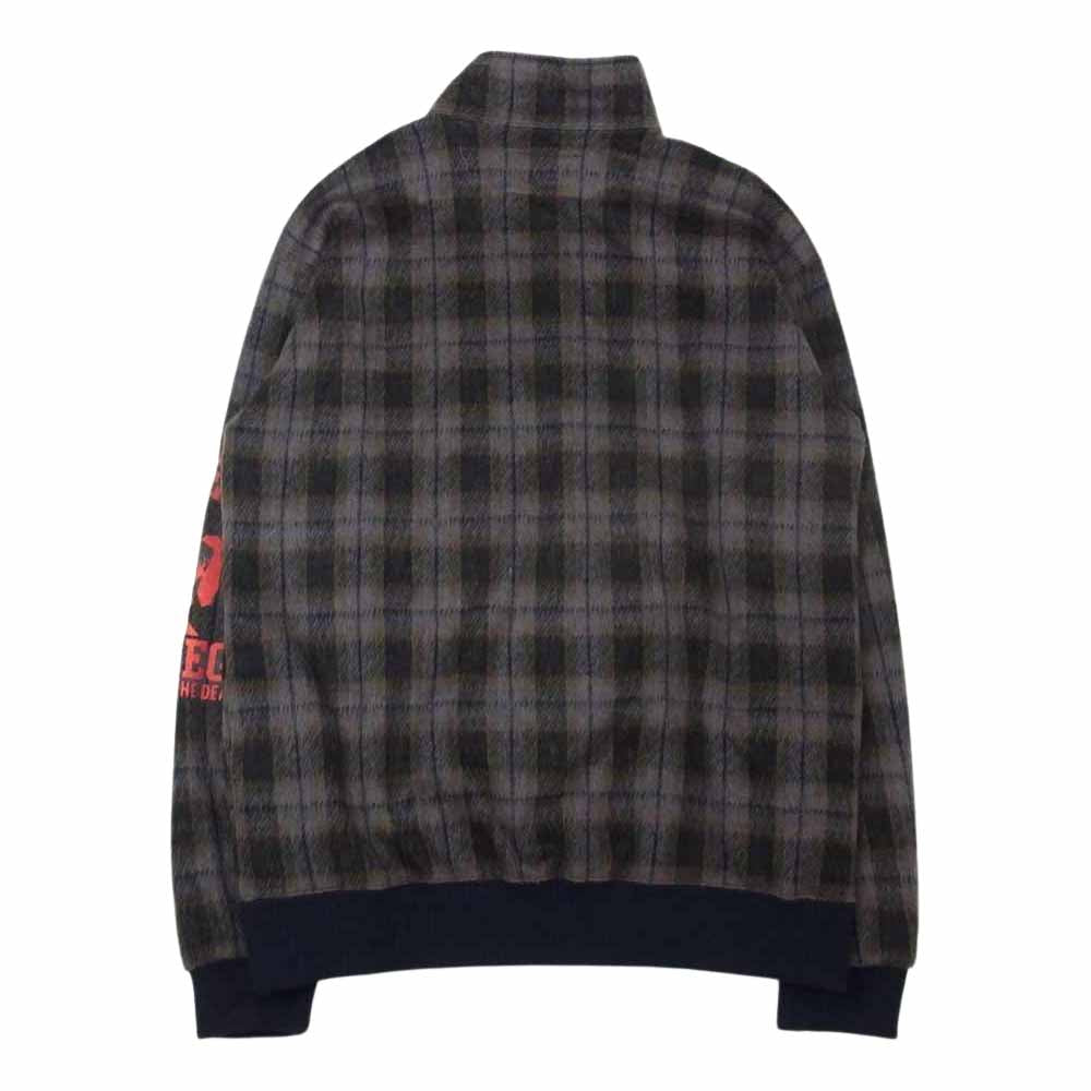 HYSTERIC GLAMOUR ヒステリックグラマー 02173AH03 BRING OUT THE DEAD pt スタンドカラー シャギー ジャケット グレー系 M【中古】