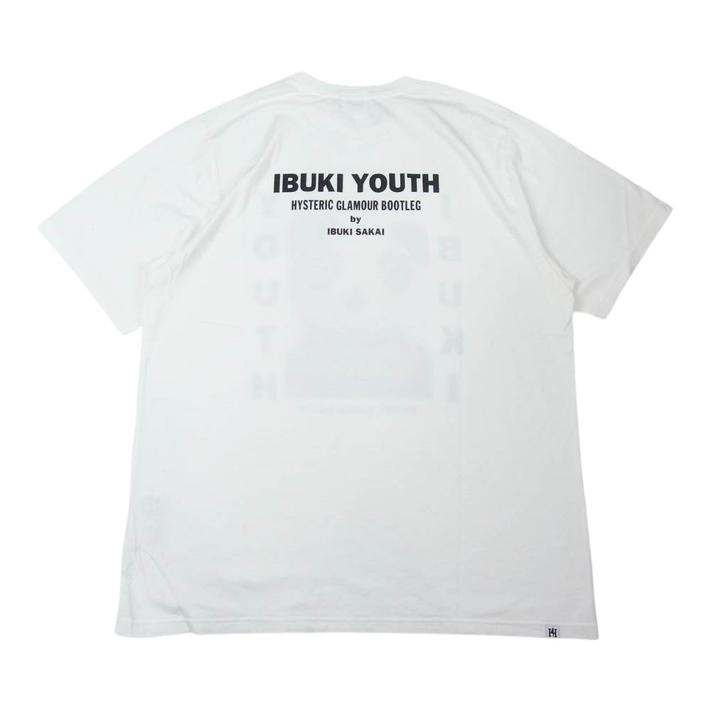 HYSTERIC GLAMOUR ヒステリックグラマー 02193CT15 IBUKI YOUTH SAFTY PANDA TEE Tシャツ 山本ヨーコ 酒井いぶき ホワイト系 XL【新古品】【未使用】【中古】