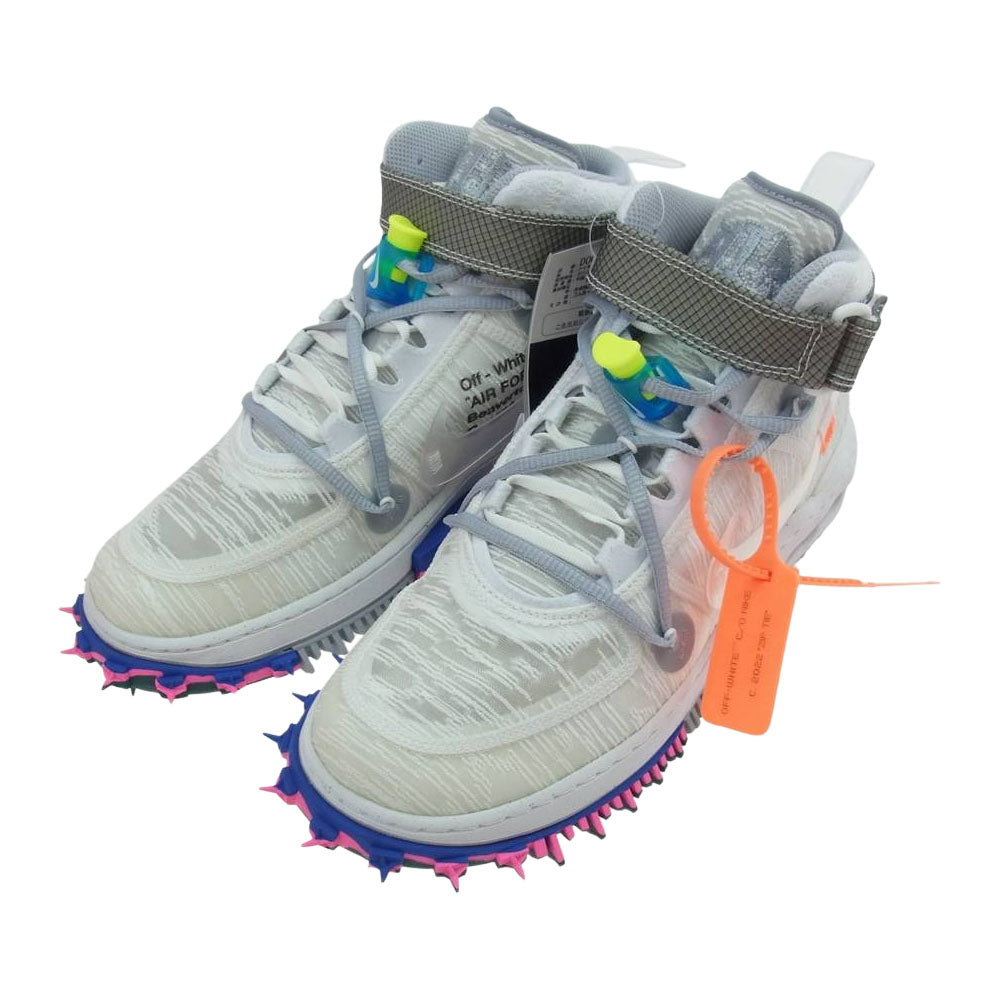 NIKE ナイキ DO6290-100 × OFF-WHITE AIR FORCE 1 MID SP オフホワイト エア フォース 1 ミッド スニーカー ホワイト系 26.5【新古品】【未使用】【中古】