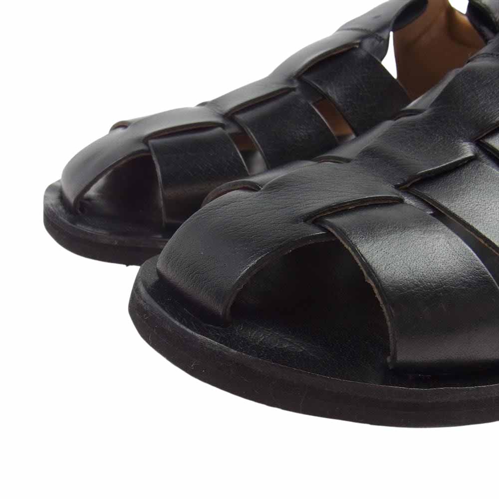 alfredoBANNISTER アルフレッドバニスター レザー グルカ サンダル ブラック系 42【中古】