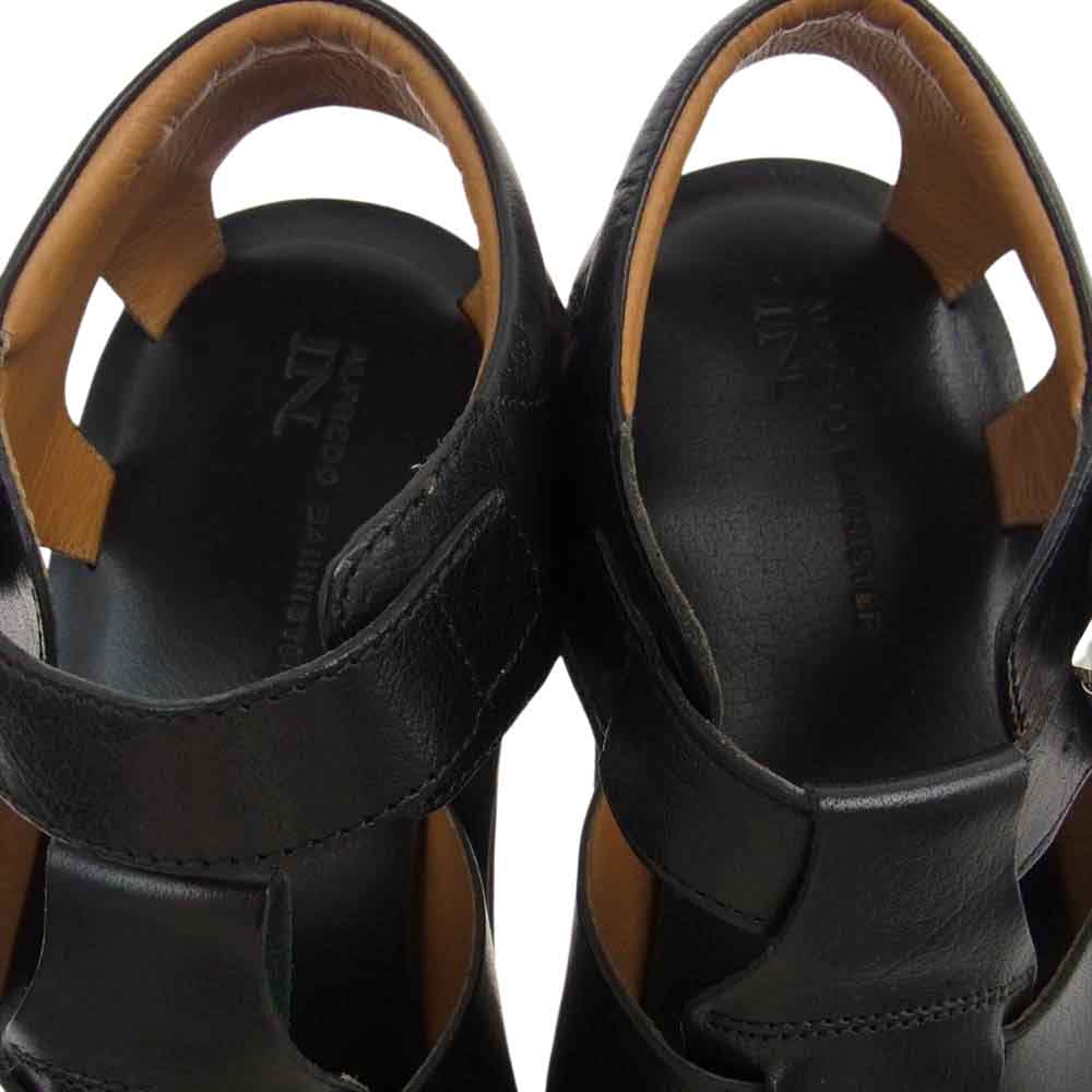 alfredoBANNISTER アルフレッドバニスター レザー グルカ サンダル ブラック系 42【中古】