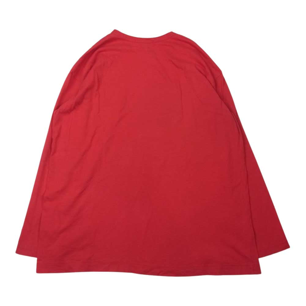 COMME des GARCONS コムデギャルソン SHIRT ロゴプリント ロングスリーブ Tシャツ レッド系 XS【中古】