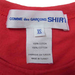 COMME des GARCONS コムデギャルソン SHIRT ロゴプリント ロングスリーブ Tシャツ レッド系 XS【中古】