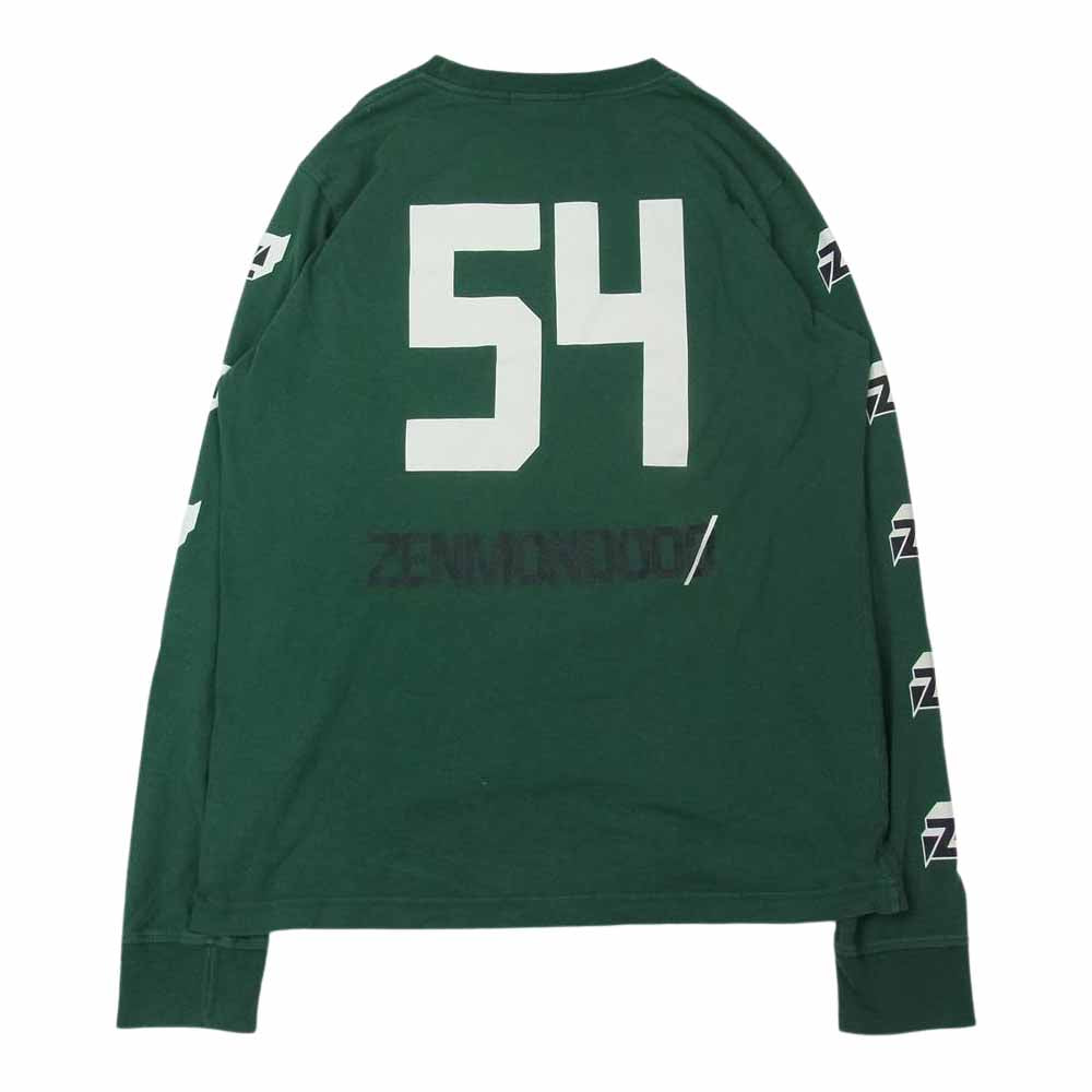 UNDERCOVER アンダーカバー 19SS ZEN TEE 禅 プリント 長袖 Ｔシャツ グリーン系 2【中古】