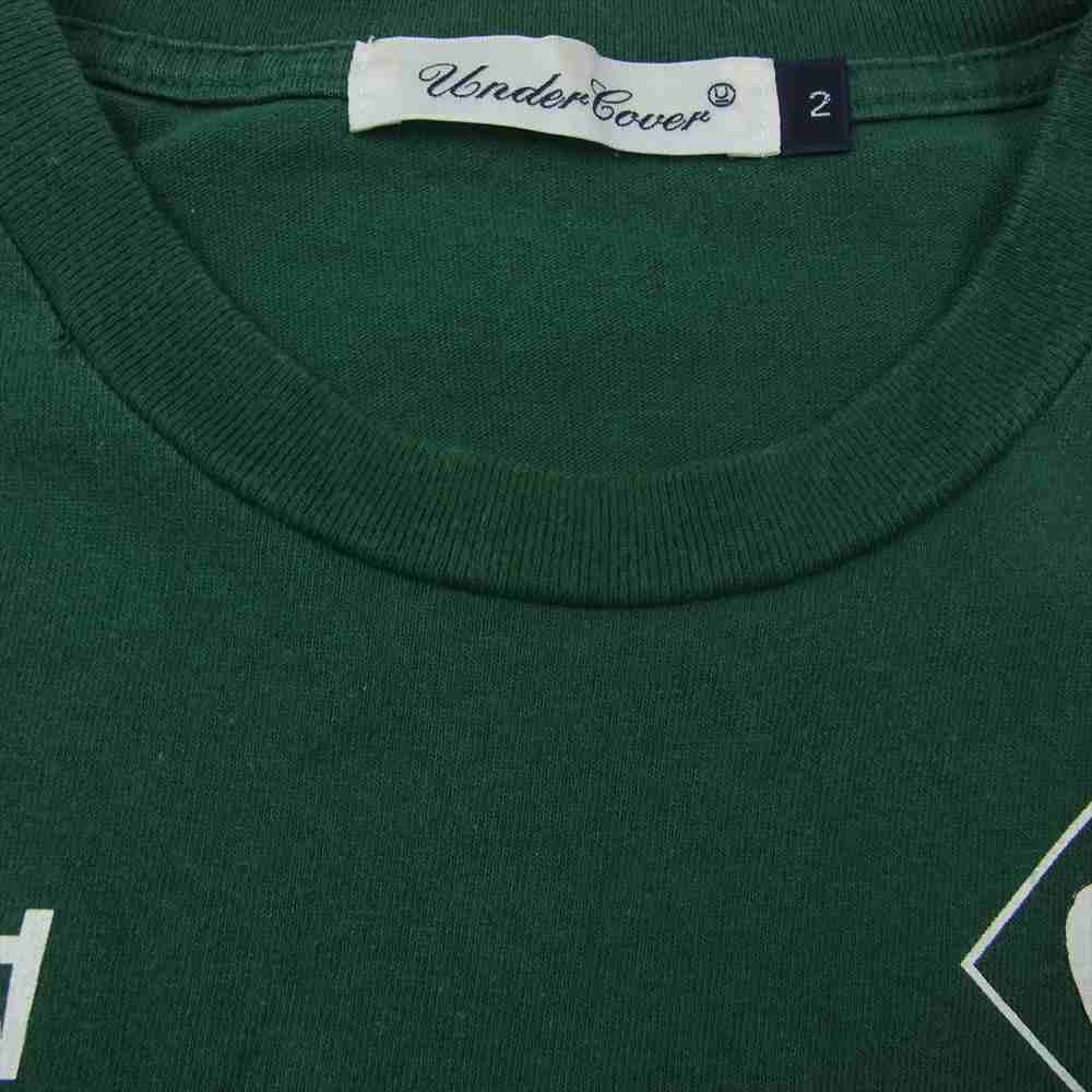 UNDERCOVER アンダーカバー 19SS ZEN TEE 禅 プリント 長袖 Ｔシャツ グリーン系 2【中古】