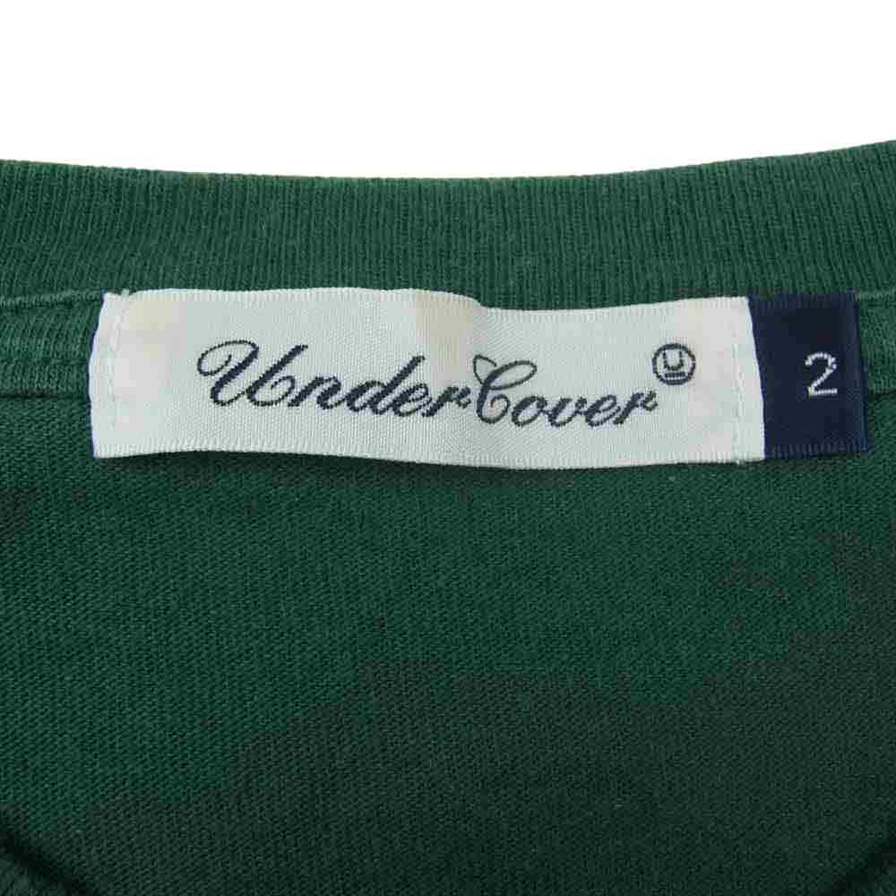 UNDERCOVER アンダーカバー 19SS ZEN TEE 禅 プリント 長袖 Ｔシャツ グリーン系 2【中古】
