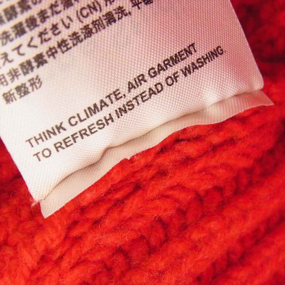 ACNE STUDIOS アクネストゥディオズ Vネック ウール リブ ニット セーター レッド系 XS【中古】