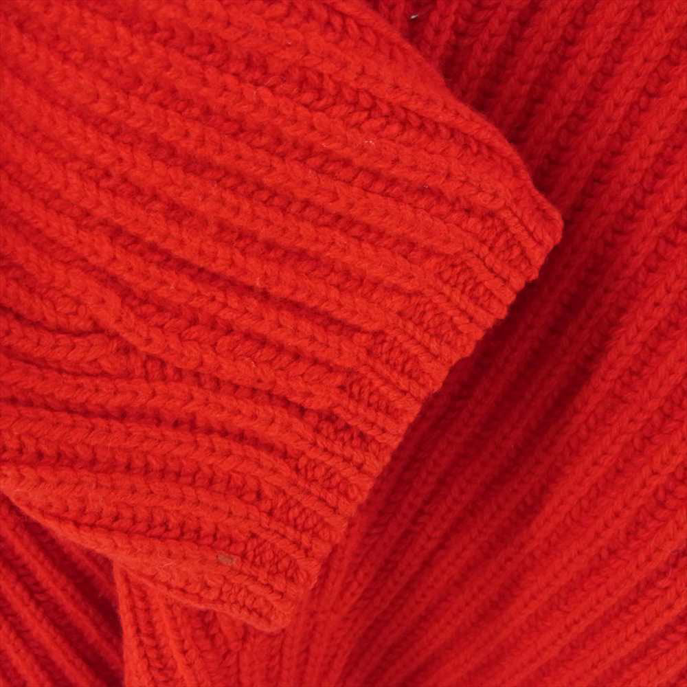 ACNE STUDIOS アクネストゥディオズ Vネック ウール リブ ニット セーター レッド系 XS【中古】