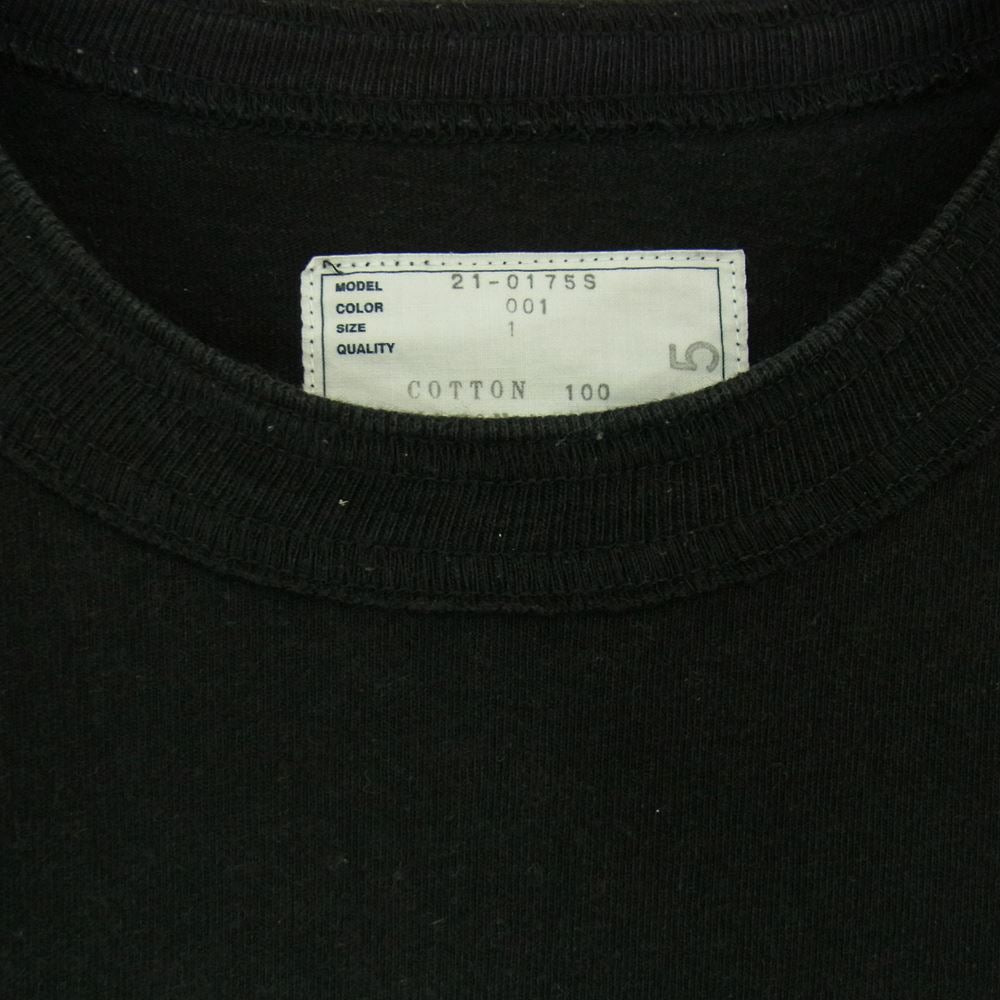 Sacai サカイ 21SS 21-0175S Hank Willis Thomas Graphic L/S レイヤード バックプリント 長袖カットソー ブラック系 1【中古】