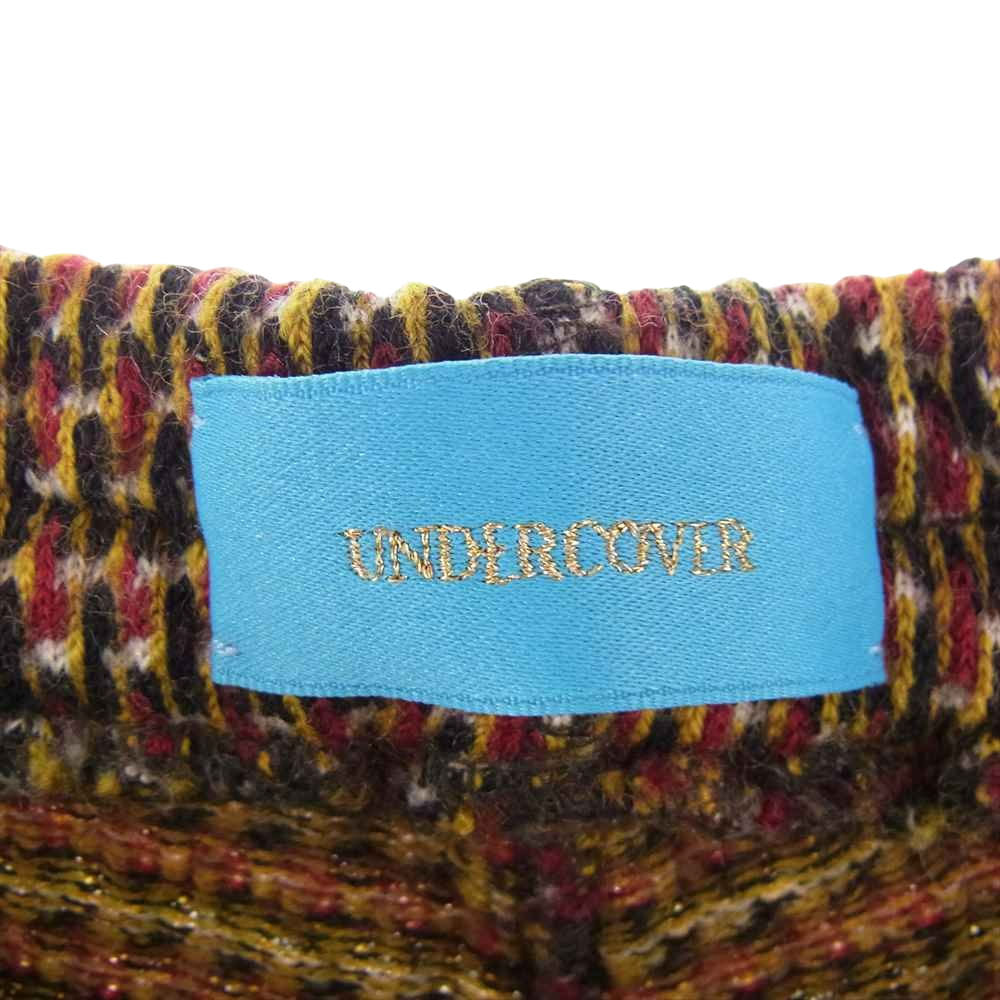 UNDERCOVER アンダーカバー UCT1502-1 ファスナー付き ニット サルエル パンツ ブラウン系 レッド系 2【中古】