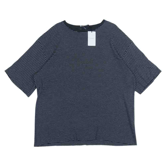 リノ H2101-CS003 HALF SLEEVE BORDER T-SHIRT ハーフ スリーブ ボーダー コットン シャツ ブラック系 ホワイト系 1【中古】