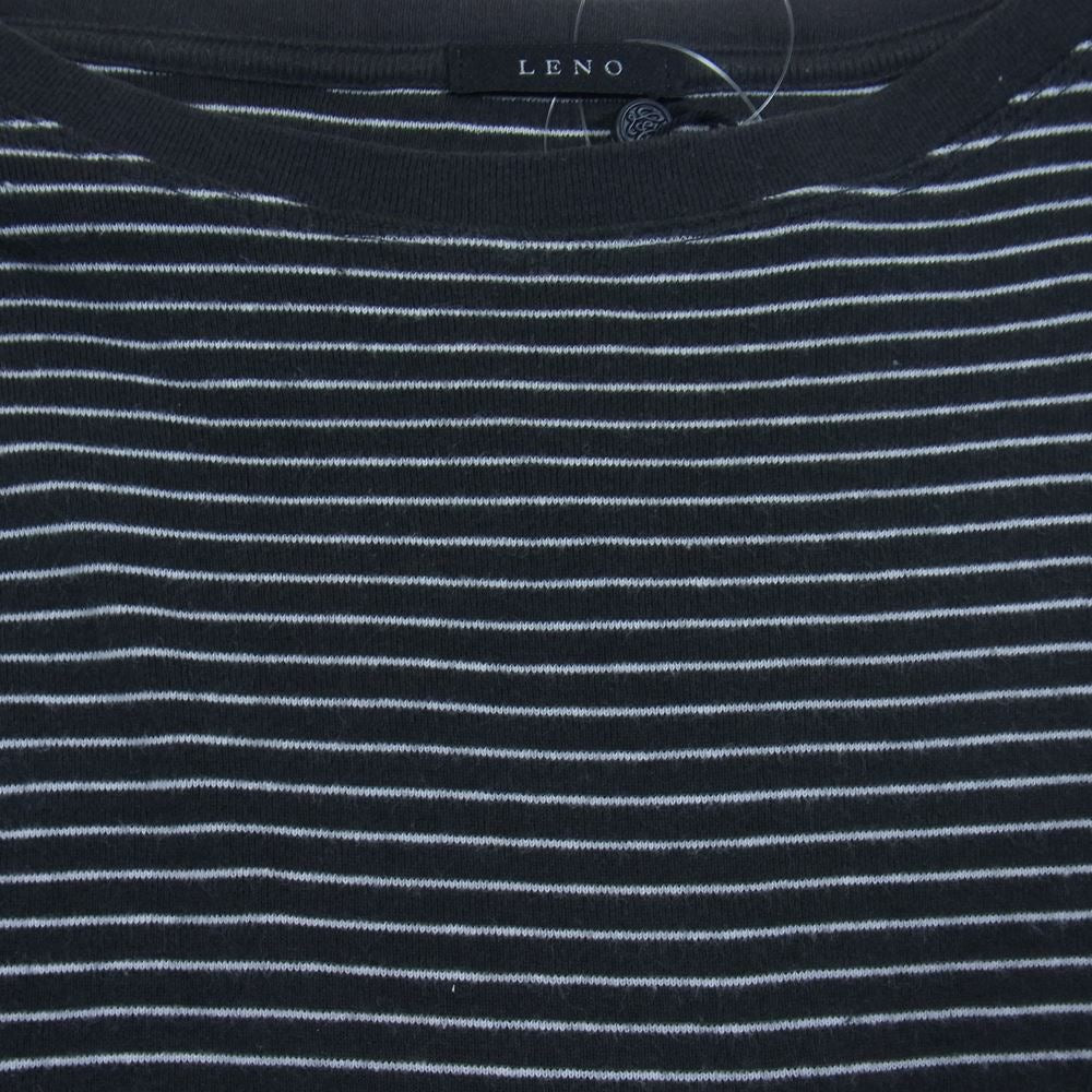 リノ H2101-CS003 HALF SLEEVE BORDER T-SHIRT ハーフ スリーブ ボーダー コットン シャツ ブラック系 ホワイト系 1【中古】