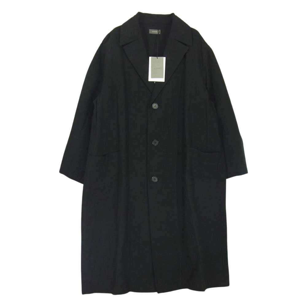 ウィロウ 15486-120 Bamboo Linen Over Coat バンブーリネン オーバーサイズ コート ブラック系 1【中古】
