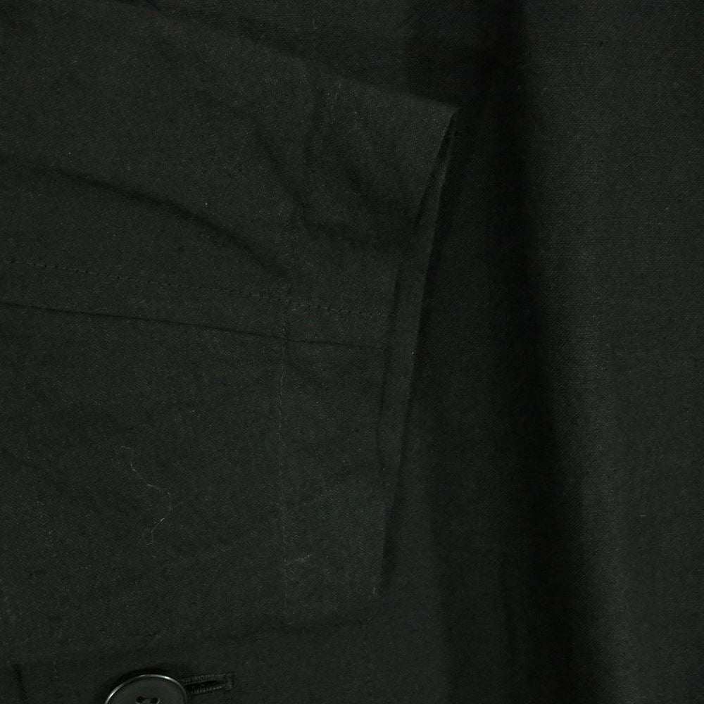 ウィロウ 15486-120 Bamboo Linen Over Coat バンブーリネン オーバーサイズ コート ブラック系 1【中古】