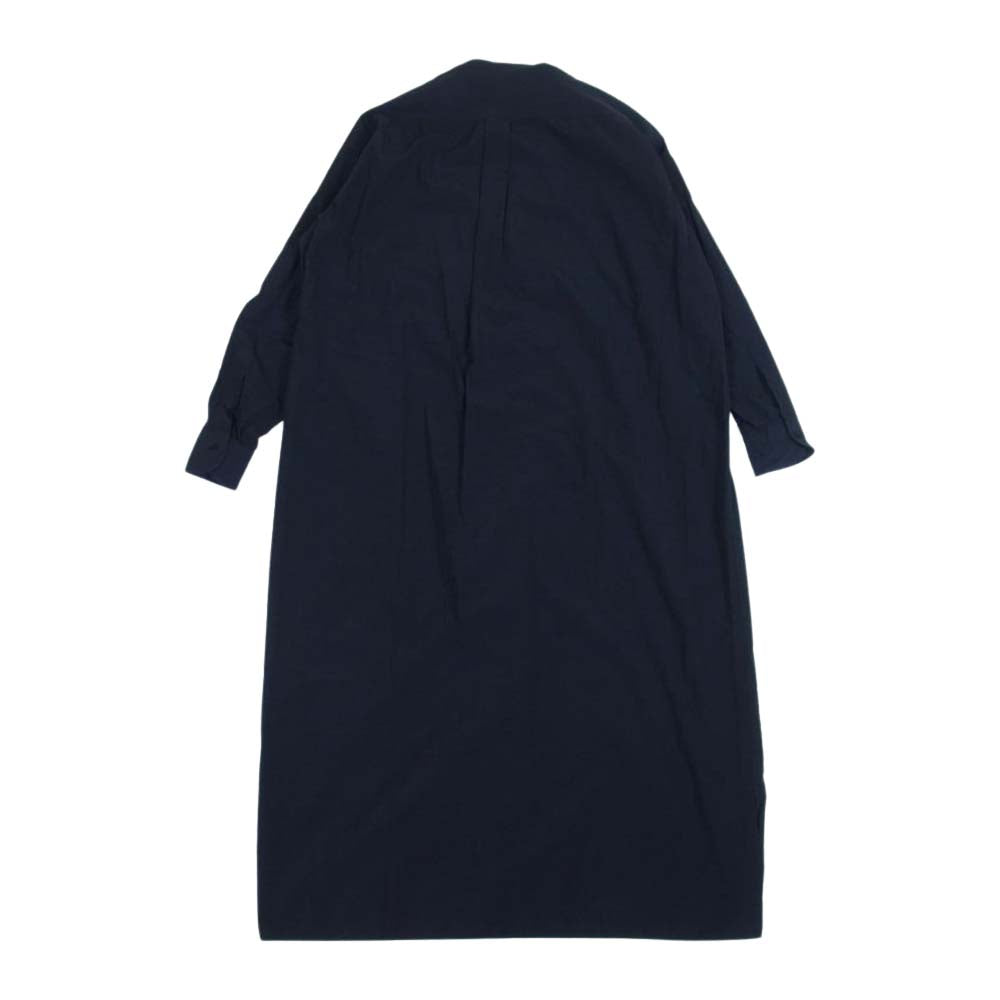 COMOLI コモリ 21SS T01-02009 バンドカラー シャツワンピース ブラック系【中古】