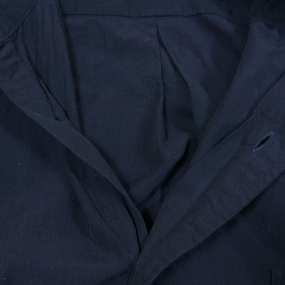 COMOLI コモリ 21SS T01-02009 バンドカラー シャツワンピース ブラック系【中古】