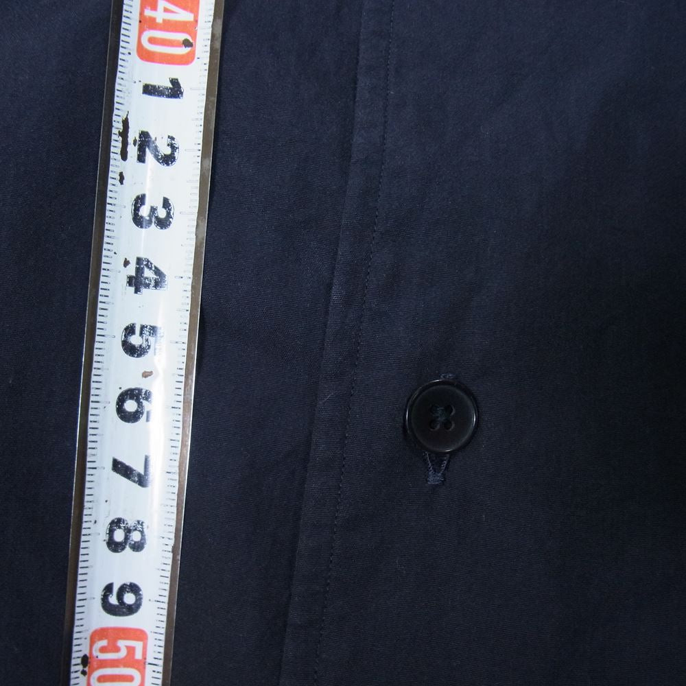 COMOLI コモリ 21SS T01-02009 バンドカラー シャツワンピース ブラック系【中古】