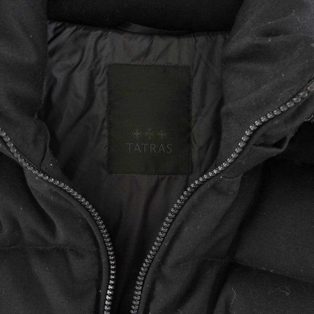 TATRAS タトラス LTA20A4571 LAVIANA ラヴィアナ ラクーンファー フード付き ウール ダウンジャケット ダウンコート ブラック系 01【中古】