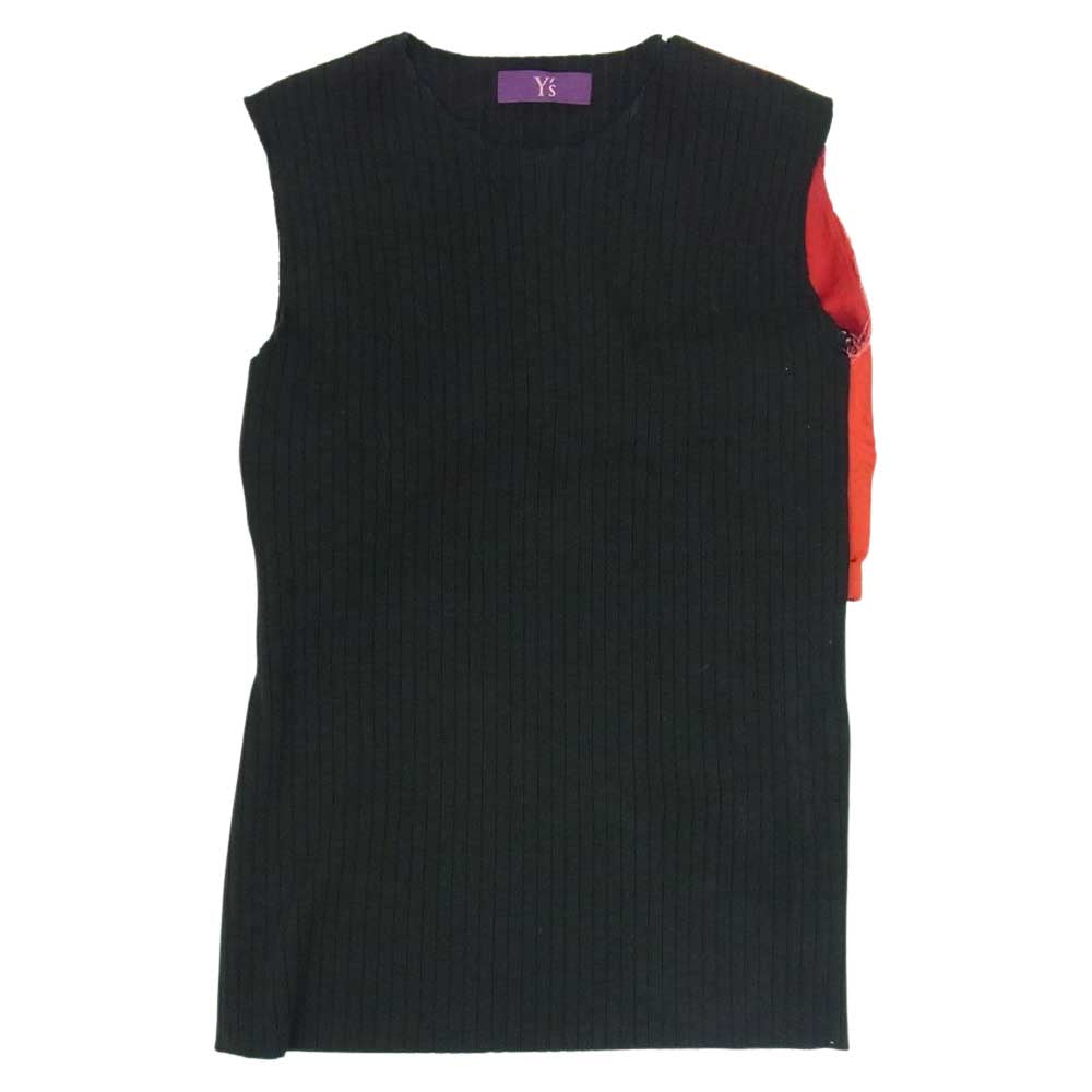 Yohji Yamamoto ヨウジヤマモト TAKESHI KOSAKA by Y’s Pink Lab バンダナ ドッキング ノースリーブ カットソー ブラック系 2【中古】