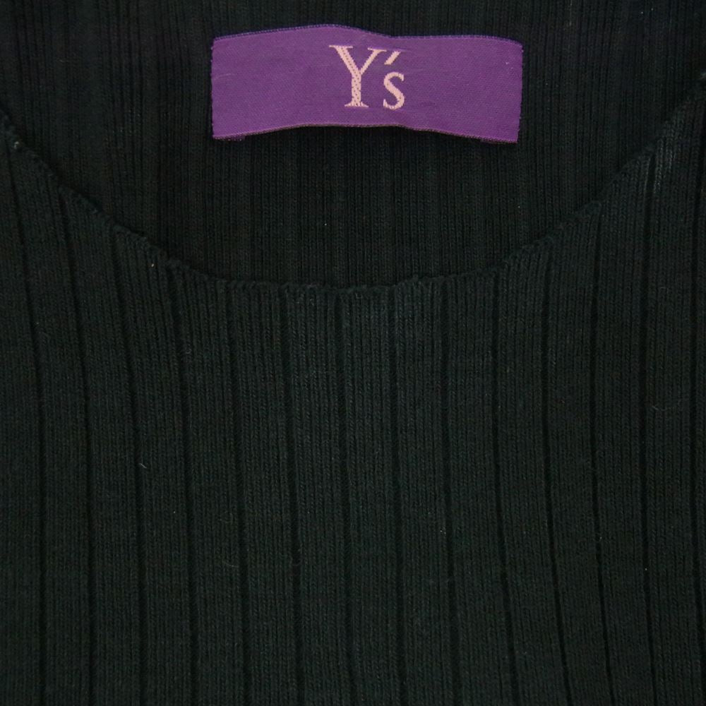 Yohji Yamamoto ヨウジヤマモト TAKESHI KOSAKA by Y’s Pink Lab バンダナ ドッキング ノースリーブ カットソー ブラック系 2【中古】