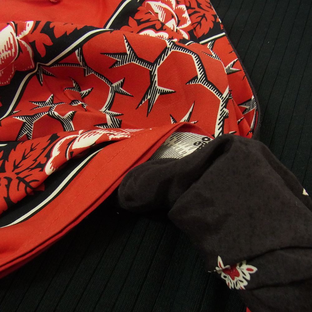 Yohji Yamamoto ヨウジヤマモト TAKESHI KOSAKA by Y’s Pink Lab バンダナ ドッキング ノースリーブ カットソー ブラック系 2【中古】