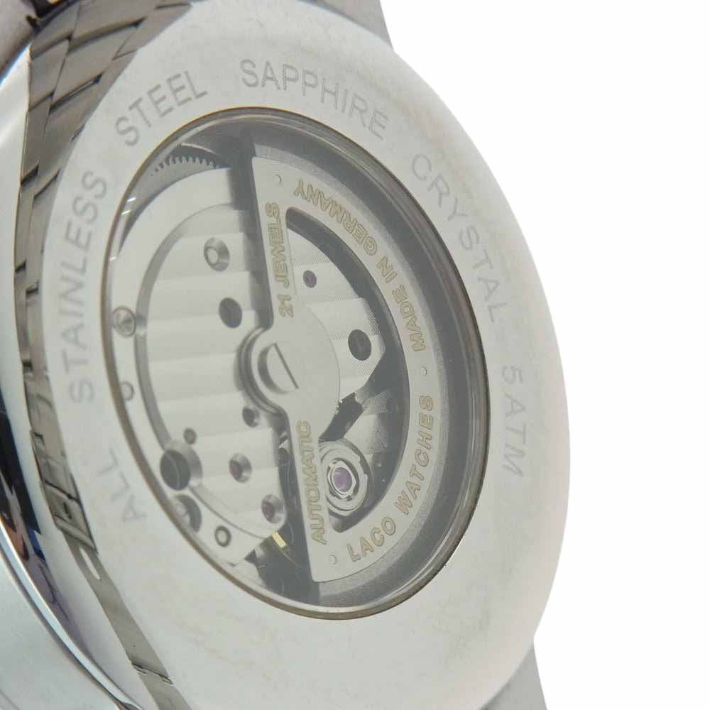 ラコ 861891 PILOT パイロット FARO ファロ 自動巻き ミリタリーウォッチ シルバー系【中古】