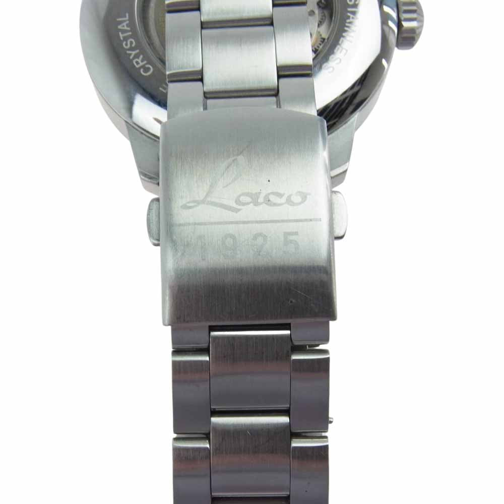 ラコ 861891 PILOT パイロット FARO ファロ 自動巻き ミリタリーウォッチ シルバー系【中古】