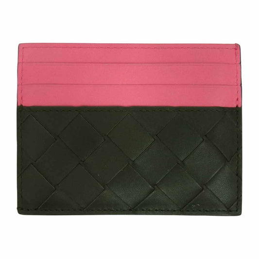 BOTTEGAVENETA ボッテガヴェネタ イントレチャート カードケース ブラック系【中古】