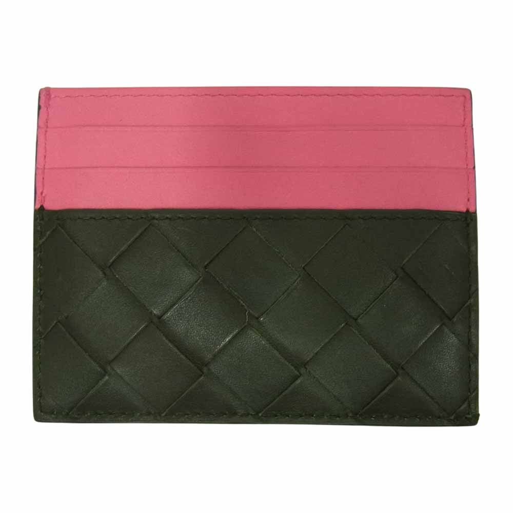 BOTTEGAVENETA ボッテガヴェネタ イントレチャート カードケース ブラック系【中古】