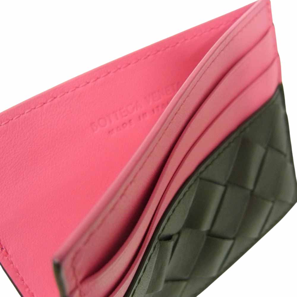 BOTTEGAVENETA ボッテガヴェネタ イントレチャート カードケース ブラック系【中古】
